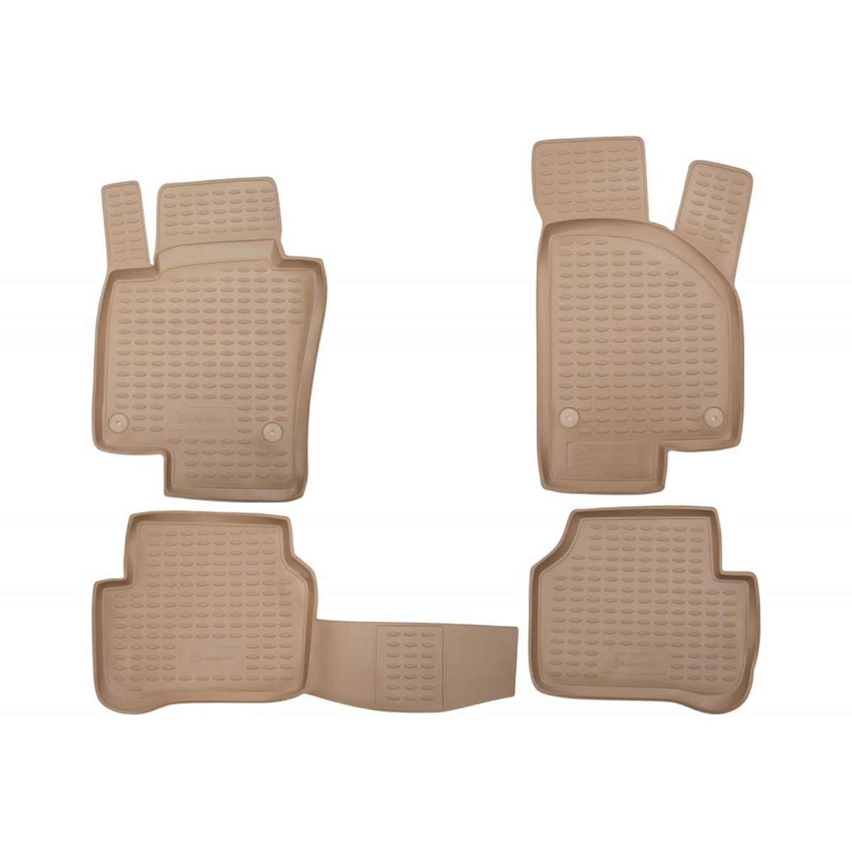 Volkswagen Passat CC Floor Mats - Omac - Rubber TPE - Beige - 2009